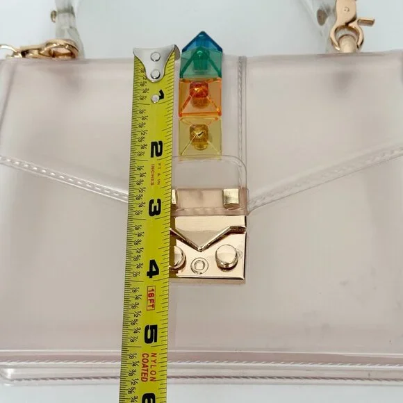 Clear Transparent Jelly Handbag | Crossbody - Picture 10 of 10